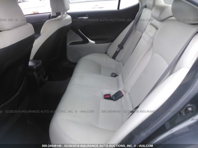 JTHBE262095023212 - 2009 LEXUS IS 350 GRAY photo 8