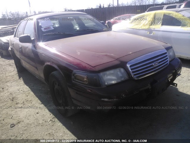 2FAFP71V38X124954 - 2008 FORD CROWN VICTORIA POLICE INTERCEPTOR BURGUNDY photo 1