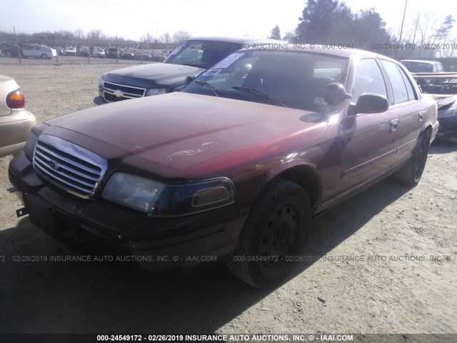 2FAFP71V38X124954 - 2008 FORD CROWN VICTORIA POLICE INTERCEPTOR BURGUNDY photo 2