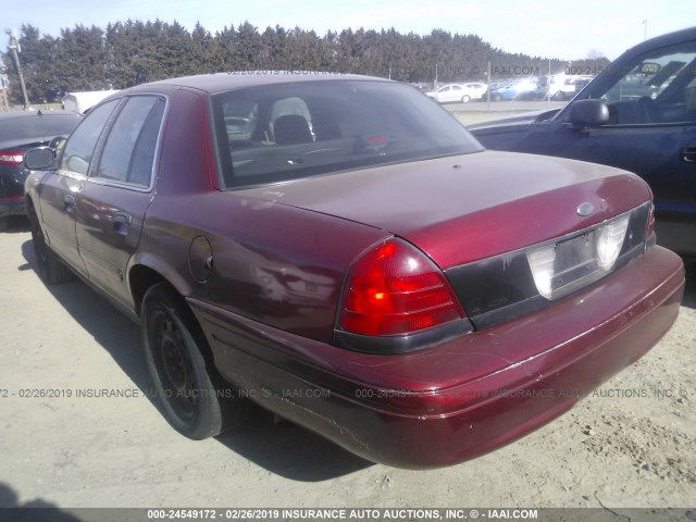 2FAFP71V38X124954 - 2008 FORD CROWN VICTORIA POLICE INTERCEPTOR BURGUNDY photo 3