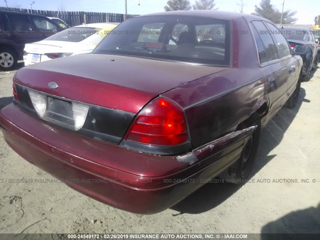 2FAFP71V38X124954 - 2008 FORD CROWN VICTORIA POLICE INTERCEPTOR BURGUNDY photo 4