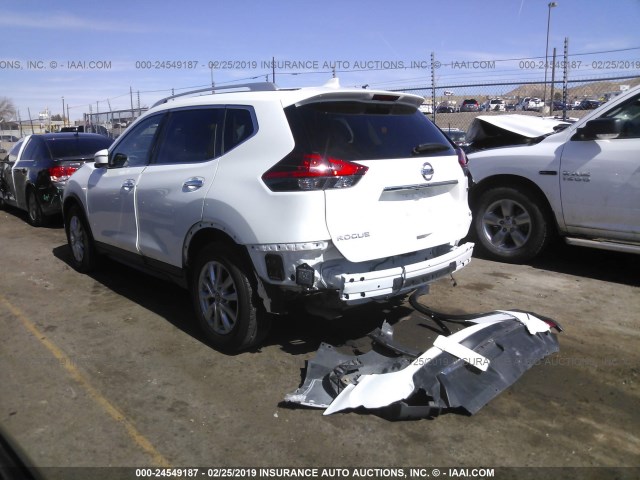 KNMAT2MT2HP591432 - 2017 NISSAN ROGUE S/SV WHITE photo 3