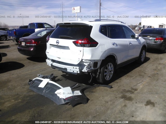 KNMAT2MT2HP591432 - 2017 NISSAN ROGUE S/SV WHITE photo 4