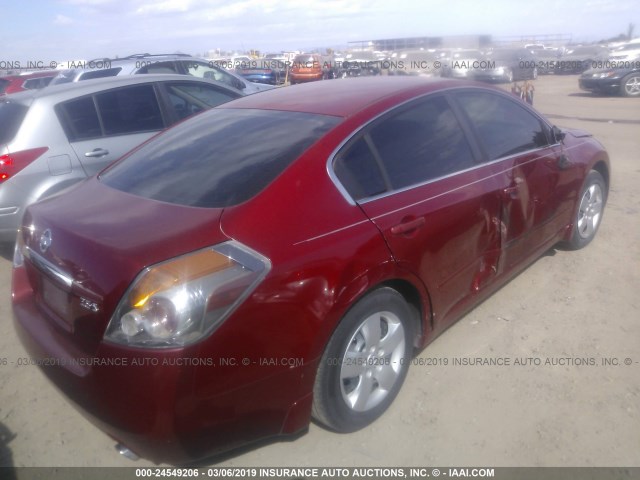 1N4AL21E27N495127 - 2007 NISSAN ALTIMA 2.5/2.5S RED photo 4