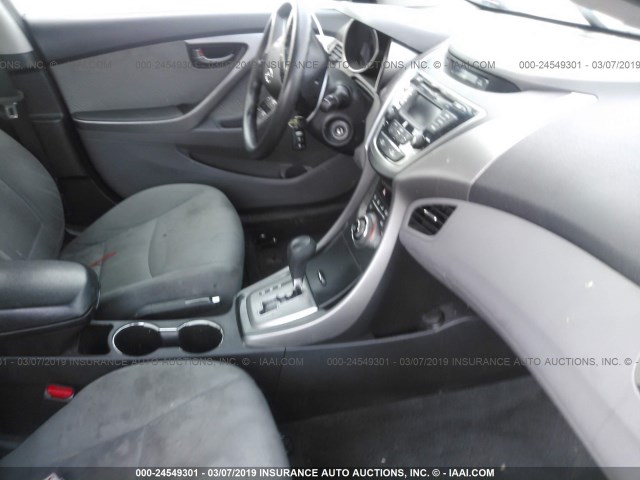 KMHDH4AE9DU900238 - 2013 HYUNDAI ELANTRA GLS/LIMITED GRAY photo 5