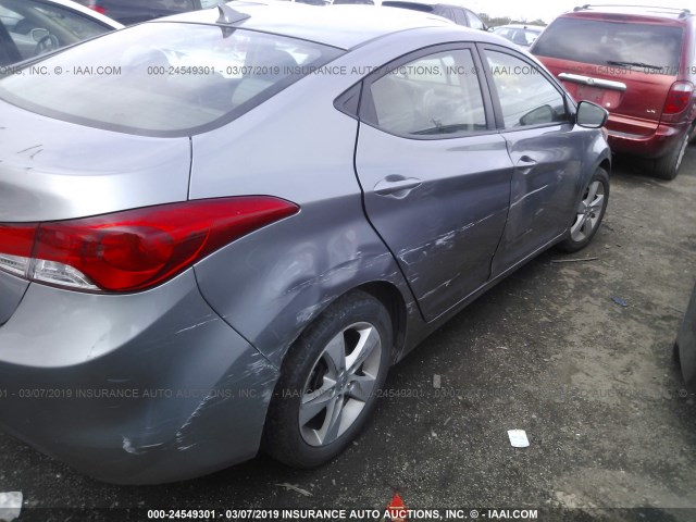 KMHDH4AE9DU900238 - 2013 HYUNDAI ELANTRA GLS/LIMITED GRAY photo 6