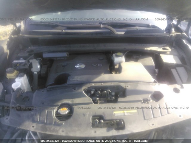 5N1AR2MN0DC647929 - 2013 NISSAN PATHFINDER S/SV/SL/PLATINUM BLACK photo 10