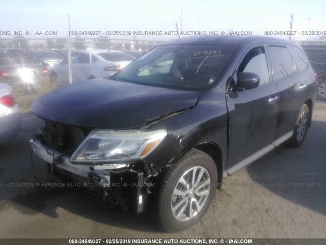 5N1AR2MN0DC647929 - 2013 NISSAN PATHFINDER S/SV/SL/PLATINUM BLACK photo 2