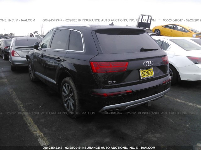 WA1LAAF77JD017421 - 2018 AUDI Q7 PREMIUM PLUS BLACK photo 3