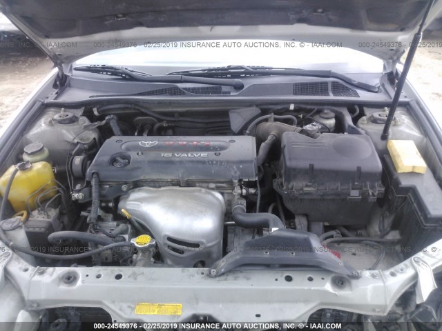 JTDBE32K620131530 - 2002 TOYOTA CAMRY LE/XLE/SE GRAY photo 10