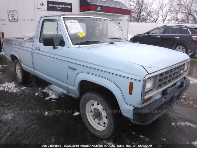 1FTCR11A6GUC56503 - 1986 FORD RANGER BLUE photo 1