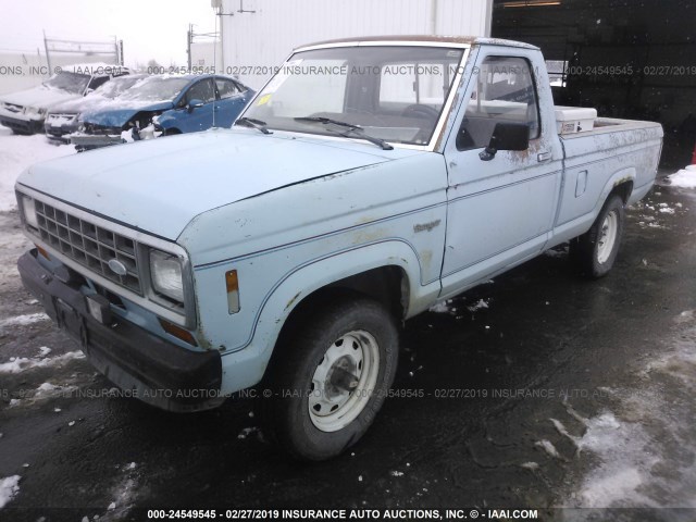 1FTCR11A6GUC56503 - 1986 FORD RANGER BLUE photo 2