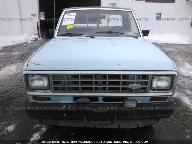 1FTCR11A6GUC56503 - 1986 FORD RANGER BLUE photo 6