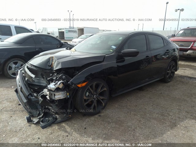 SHHFK7H46HU207380 - 2017 HONDA CIVIC SPORT Schwarz Foto 2