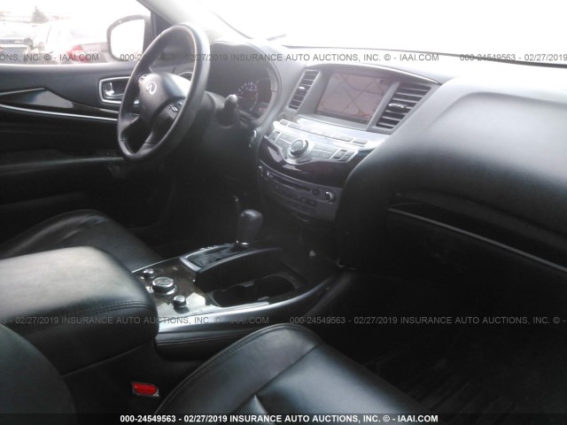 5N1AL0MM1DC312465 - 2013 INFINITI JX35 BLACK photo 5