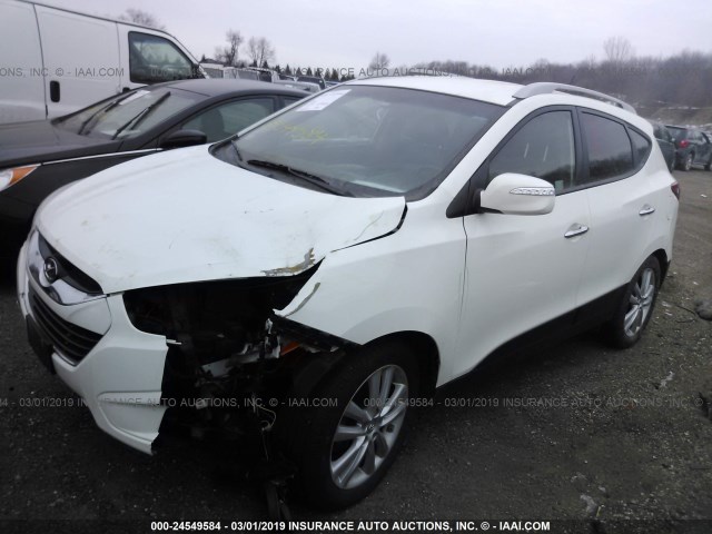 KM8JUCACXCU403169 - 2012 HYUNDAI TUCSON GLS/LIMITED 白色 照片 2