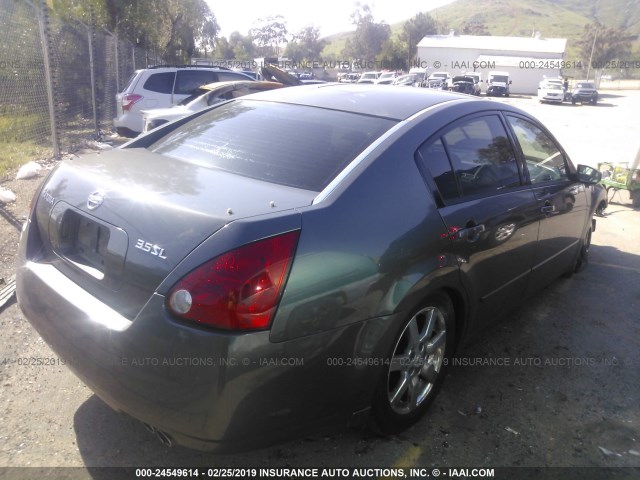 1N4BA41E35C800889 - 2005 NISSAN MAXIMA SE/SL GRAY photo 4