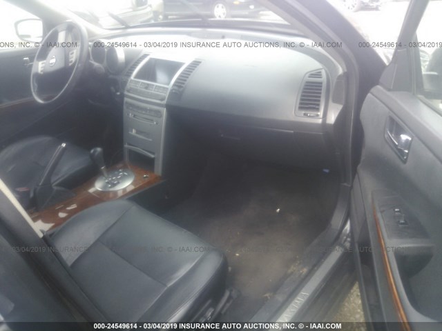 1N4BA41E35C800889 - 2005 NISSAN MAXIMA SE/SL GRAY photo 5