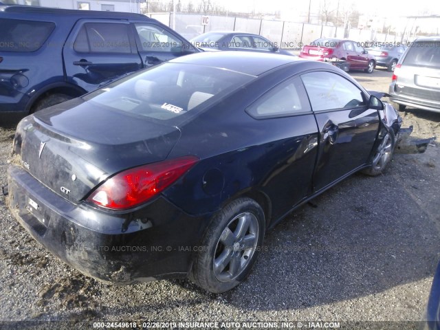 1G2ZH18N274216798 - 2007 PONTIAC G6 GT BLACK photo 4