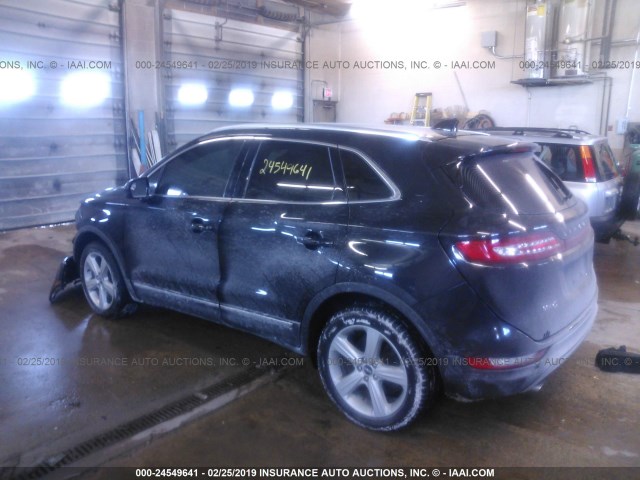 5LMCJ1A9XFUJ28527 - 2015 LINCOLN MKC BLACK photo 3