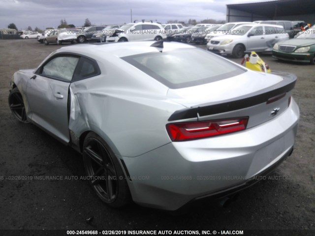 1G1FB1RS8H0150456 - 2017 CHEVROLET CAMARO LT SILVER photo 3