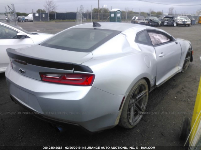 1G1FB1RS8H0150456 - 2017 CHEVROLET CAMARO LT SILVER photo 4