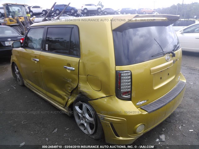 JTLKE50E181055747 - 2008 TOYOTA SCION XB 黄色 照片 3