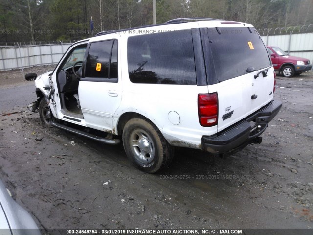 1FMRU1562YLB71580 - 2000 FORD EXPEDITION XLT WHITE photo 3