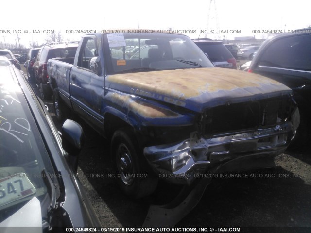 1B7KC26C1TS670422 - 1996 DODGE RAM 2500 BLUE photo 1