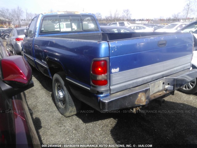 1B7KC26C1TS670422 - 1996 DODGE RAM 2500 BLUE photo 3