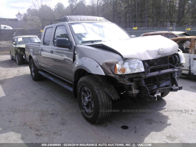 1N6ED29X14C422009 - 2004 NISSAN FRONTIER CREW CAB XE V6 GRAY photo 1