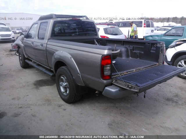 1N6ED29X14C422009 - 2004 NISSAN FRONTIER CREW CAB XE V6 GRAY photo 3