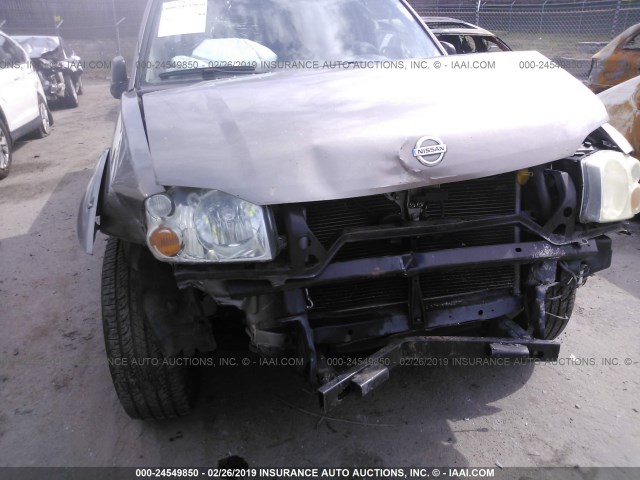 1N6ED29X14C422009 - 2004 NISSAN FRONTIER CREW CAB XE V6 GRAY photo 6