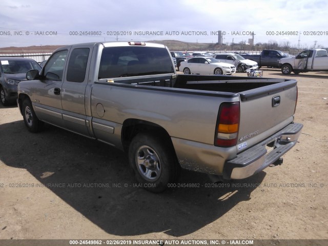 2GCEC19V021139666 - 2002 CHEVROLET SILVERADO C1500 BEIGE photo 3