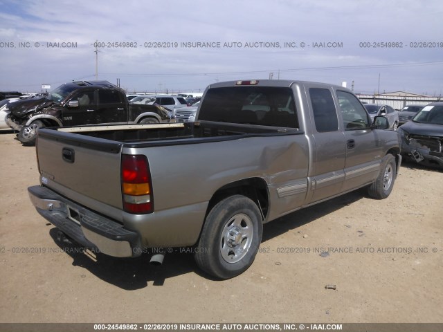 2GCEC19V021139666 - 2002 CHEVROLET SILVERADO C1500 BEIGE photo 4