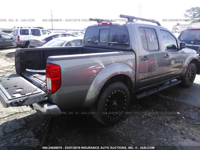 1N6AD0ER3HN738113 - 2017 NISSAN FRONTIER S/SV/SL/PRO-4X GRAY photo 4