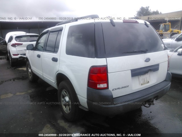 1FMZU72K33ZA85429 - 2003 FORD EXPLORER XLS/XLS SPORT WHITE photo 3