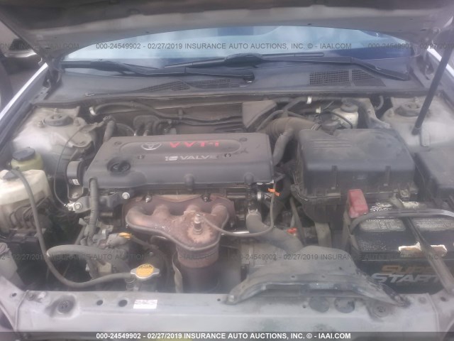 4T1BE32K75U981014 - 2005 TOYOTA CAMRY LE/XLE/SE SILVER photo 10
