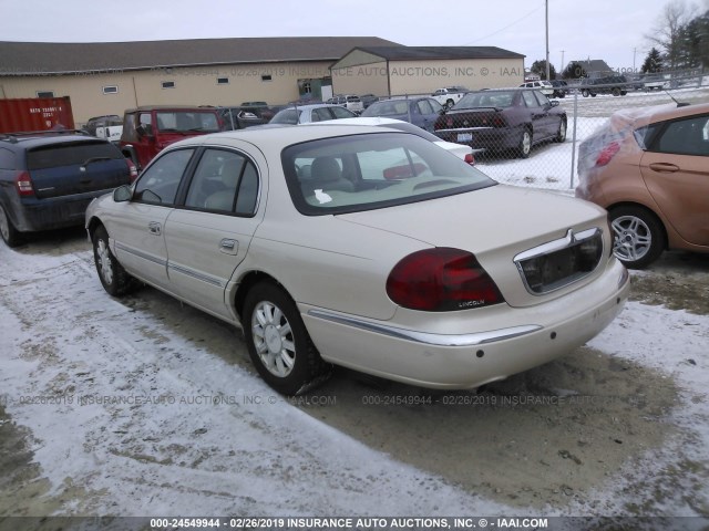 1LNHM97V6YY916803 - 2000 LINCOLN CONTINENTAL  CREAM photo 3