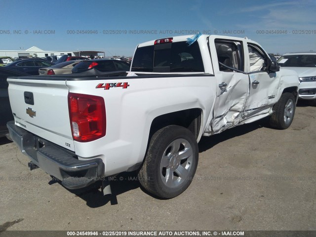 3GCUKSECXJG282493 - 2018 CHEVROLET SILVERADO K1500 LTZ WHITE photo 4