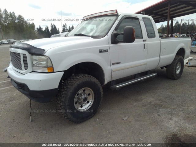 1FTSX31P84EA56987 - 2004 FORD F350 SRW SUPER DUTY WHITE photo 2