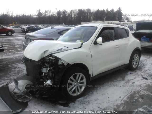 JN8AF5MV3DT227732 - 2013 NISSAN JUKE S/SV/SL WHITE photo 2