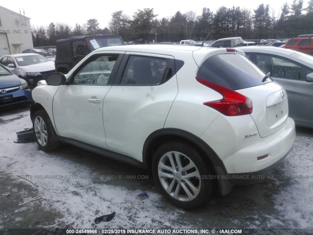 JN8AF5MV3DT227732 - 2013 NISSAN JUKE S/SV/SL WHITE photo 3