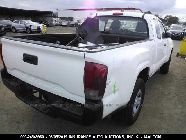 5TFRX5GN9HX087918 - 2017 TOYOTA TACOMA ACCESS CAB/SR/SR5 WHITE photo 4