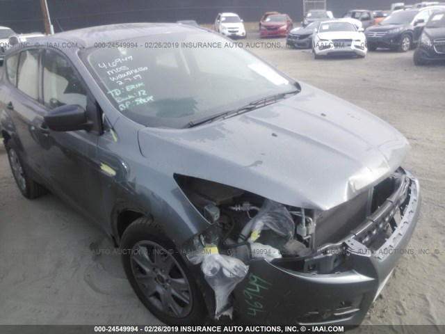 1FMCU0F79EUD17549 - 2014 FORD ESCAPE S GRAY photo 1