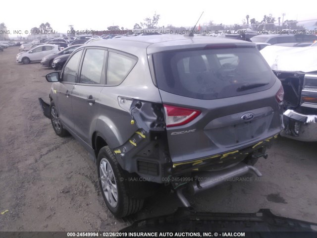 1FMCU0F79EUD17549 - 2014 FORD ESCAPE S GRAY photo 3