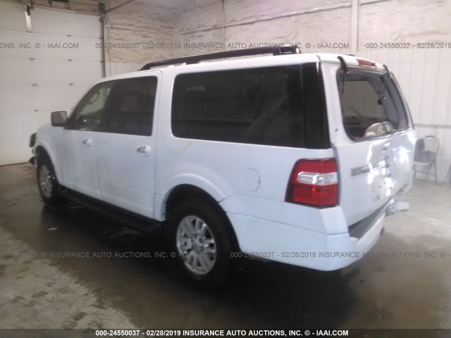 1FMJK1J5XEEF40668 - 2014 FORD EXPEDITION EL XLT/EL KING RANCH WHITE photo 3