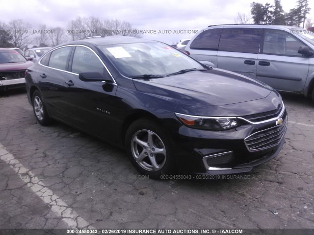 1G1ZB5ST7GF216966 - 2016 CHEVROLET MALIBU LS BLACK photo 1