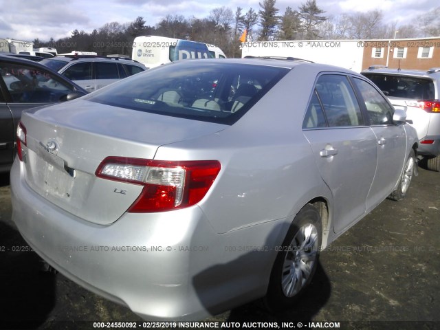4T4BF1FK2ER351869 - 2014 TOYOTA CAMRY L/SE/LE/XLE SILVER photo 4