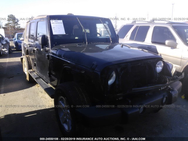 1J4GB59197L143162 - 2007 JEEP WRANGLER SAHARA BLACK photo 1